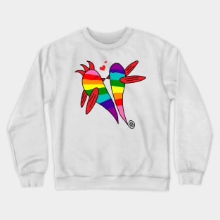 colorful birds Crewneck Sweatshirt